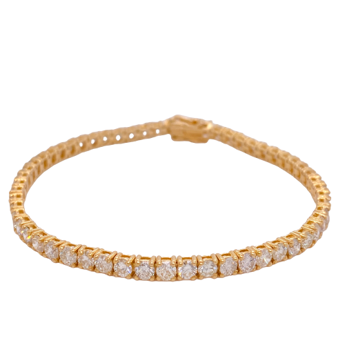 2.12 Carat Lab Grown Diamond Stylish 18k Yellow Gold Bracelets For Women -  Ajretail Your One-Stop Destination for Lab Grown Diamonds, Gemstones, and  Jewelry Wholesale and Export
