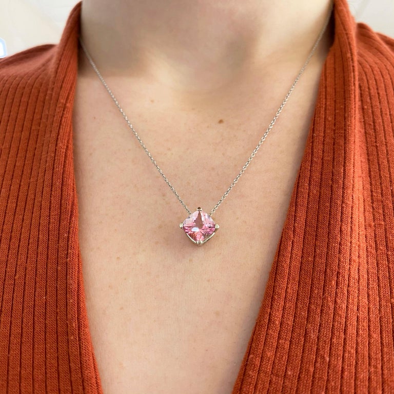 pink topaz pendant