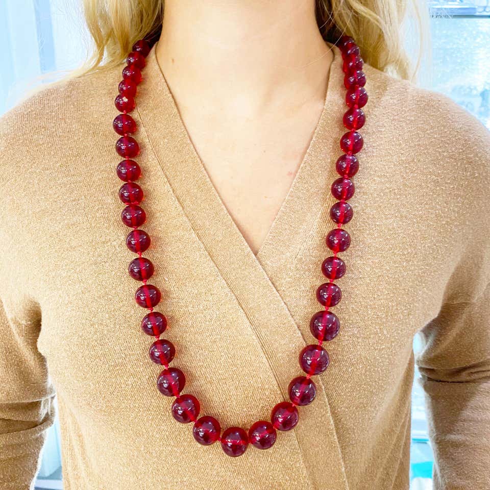 Cherry Amber Unpolished Round Beads Necklace 14k Gold Plated – Amber Alex  Jewelry
