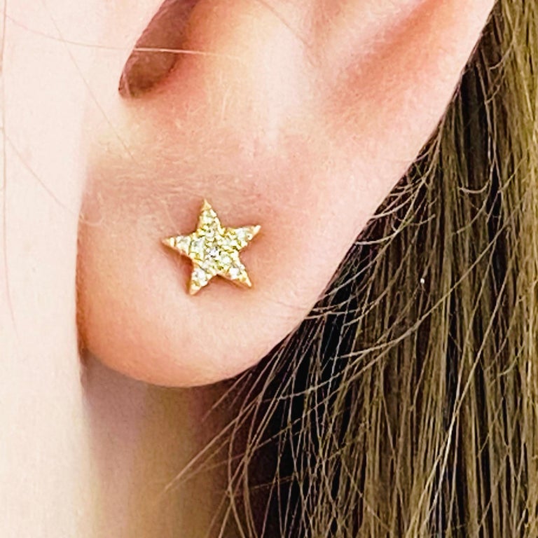 Ravishing Stars Gold Drop Earrings