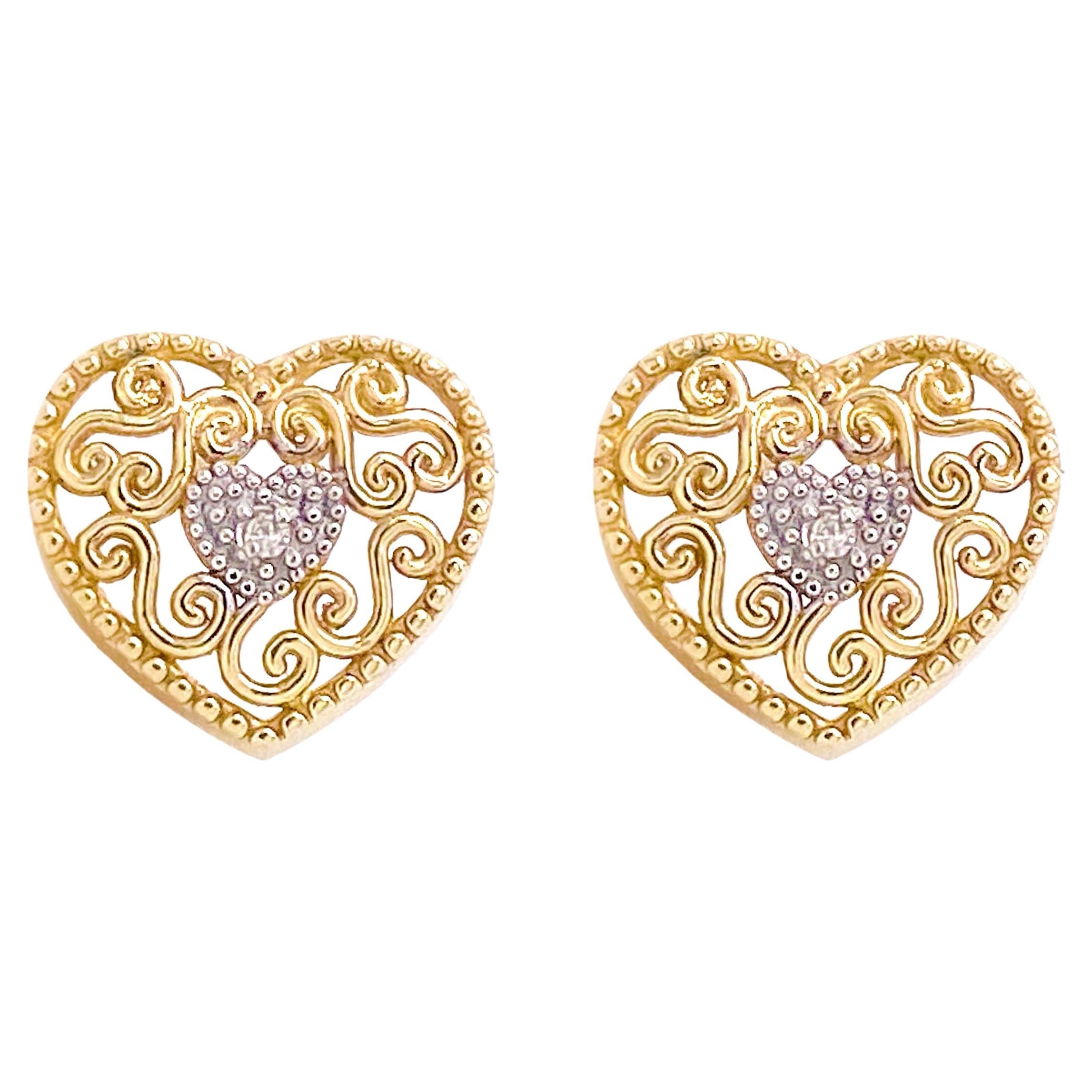 Golden Love Earrings - Gold/Clear – MerciGrace Boutique