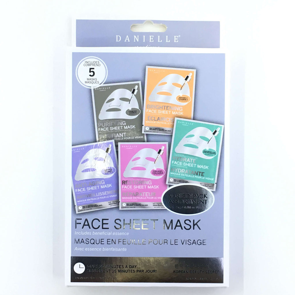 DANIELLE FACE SHEET MASK VARIETY PACK, HEALTH AND BEAUTY, Styles For Home Garden & Living, Styles For Home Garden & Living