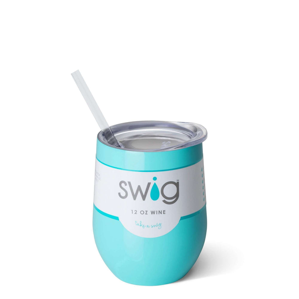 SWIG 12OZ WINE TUMBLER TURQUOISE, KITCHEN, Styles For Home Garden & Living, Styles For Home Garden & Living