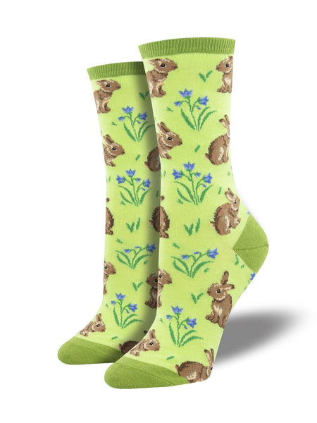 SOCKSMITH WOMEN'SSOCKS RELAXED RABBIT GREEN