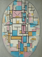 Oval Composition, Piet Mondrian, 1913-14, Museum of Modern Art, New York