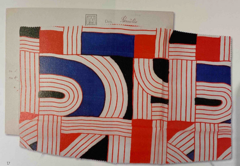 Swatch Card, of the Wiener Werkstatte fabric “Romulus” by Maria Likarz-Strauss, 1928, MAK
