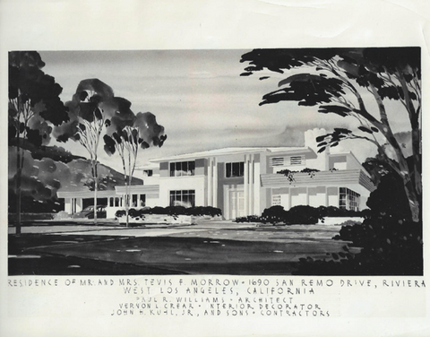 The Tevis and Colleen Morrow House in Pacific Palisades, 1949