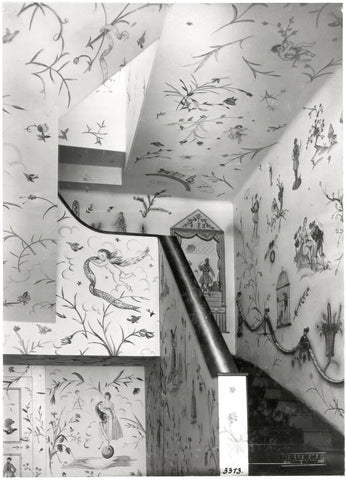 Mural paintings by Lotte Calm (b1897-?), Lilly Jacobsen (b1895-?), Fritzi Low (1891-1975), Anny Schröder (1898-1972) and Vally Wieselthier (1895-1945) at the textile department of the Wiener Werkstätte, Kärntner Straße 32, 1918, MAK Collection