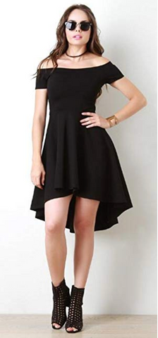 Sarin Mathews Womens Off The Shoulder High Low Cocktail Dress $25.99 –  Altitude Boutique