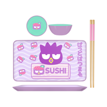 Sanrio Badtz Maru Sushi Face 3pc Ceramic Sushi Set- Boxed Nav Image 1