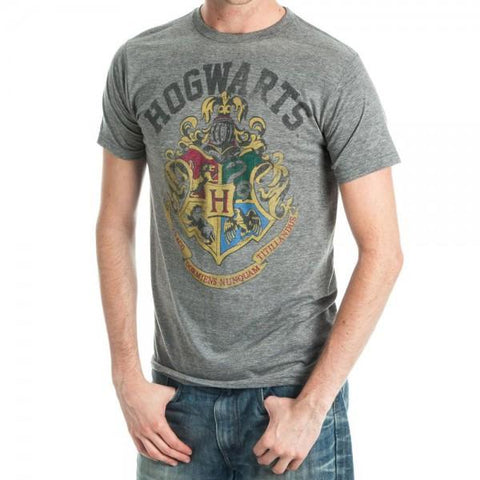 Camiseta unisex con escudo de Harry Potter de Hogwarts Heather