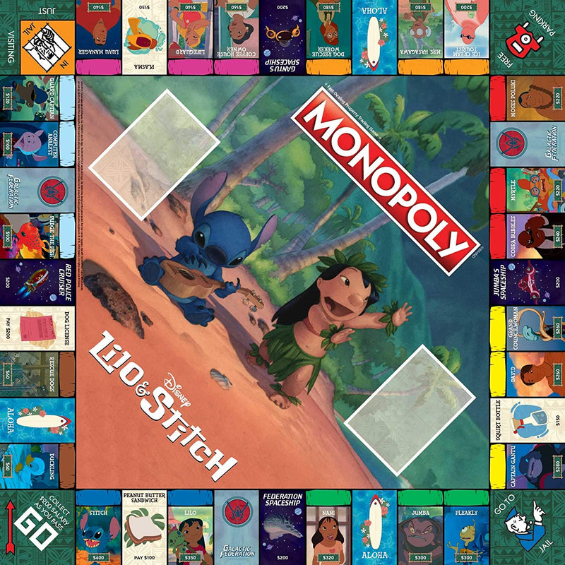 Monopoly Disney Lilo & Stitch Board Game – Kryptonite Character Store
