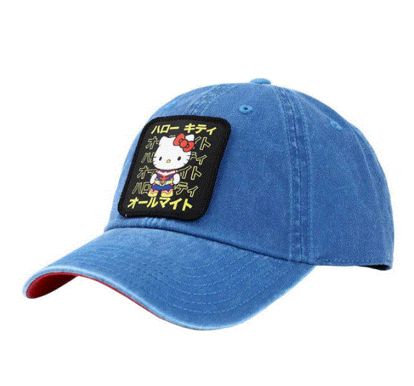 Sanrio - Hello Kitty My Hero Academia Pigment Dyed Embroidered Patch Hat