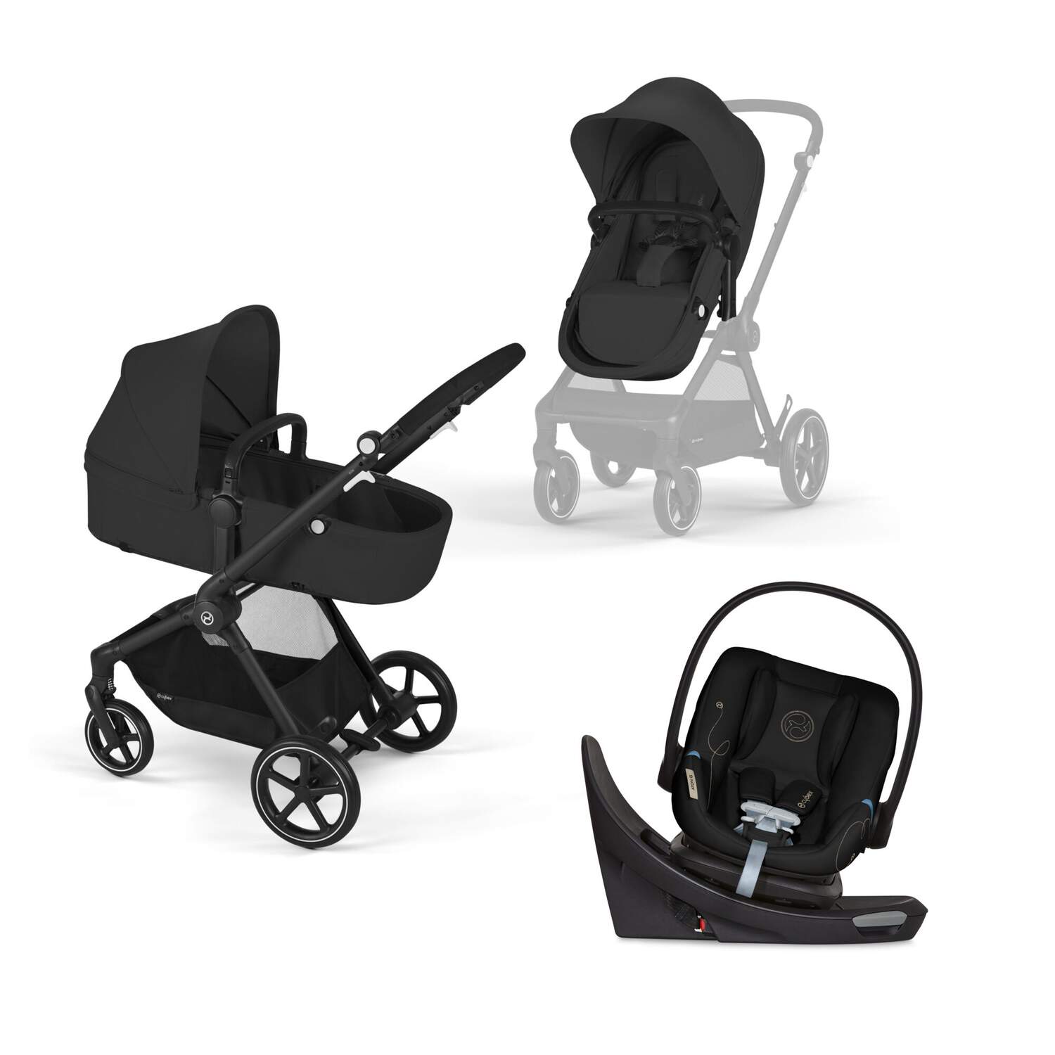 Cybex Eos and Aton G Swivel with SensorSafe Travel System