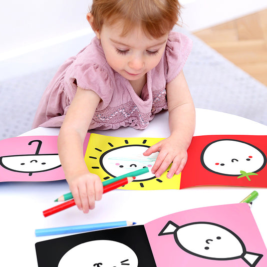 Looong Coloring Books - Ready to Write Letters - Banana Panda