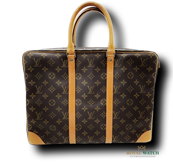 Louis Vuitton Taiga Porte De Cuman Angara Briefcase Handbag M30776 Brown  Dark Mz