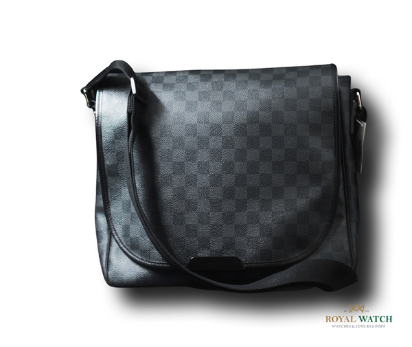 Louis Vuitton Black x Grey Damier Graphite Mick MM Messenger Crossbody Bag