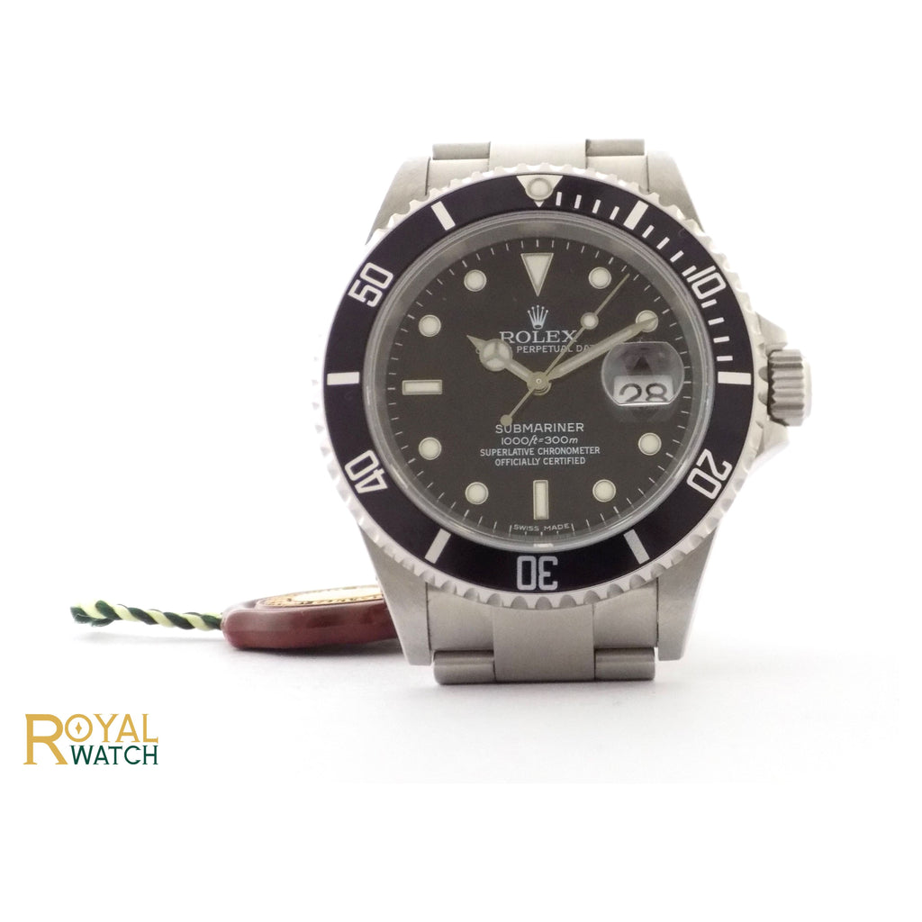 rolex submariner green second hand