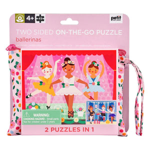 Ballerinas Two-sided Travel Puzzle - 49 pc Puzzle - Droplets.