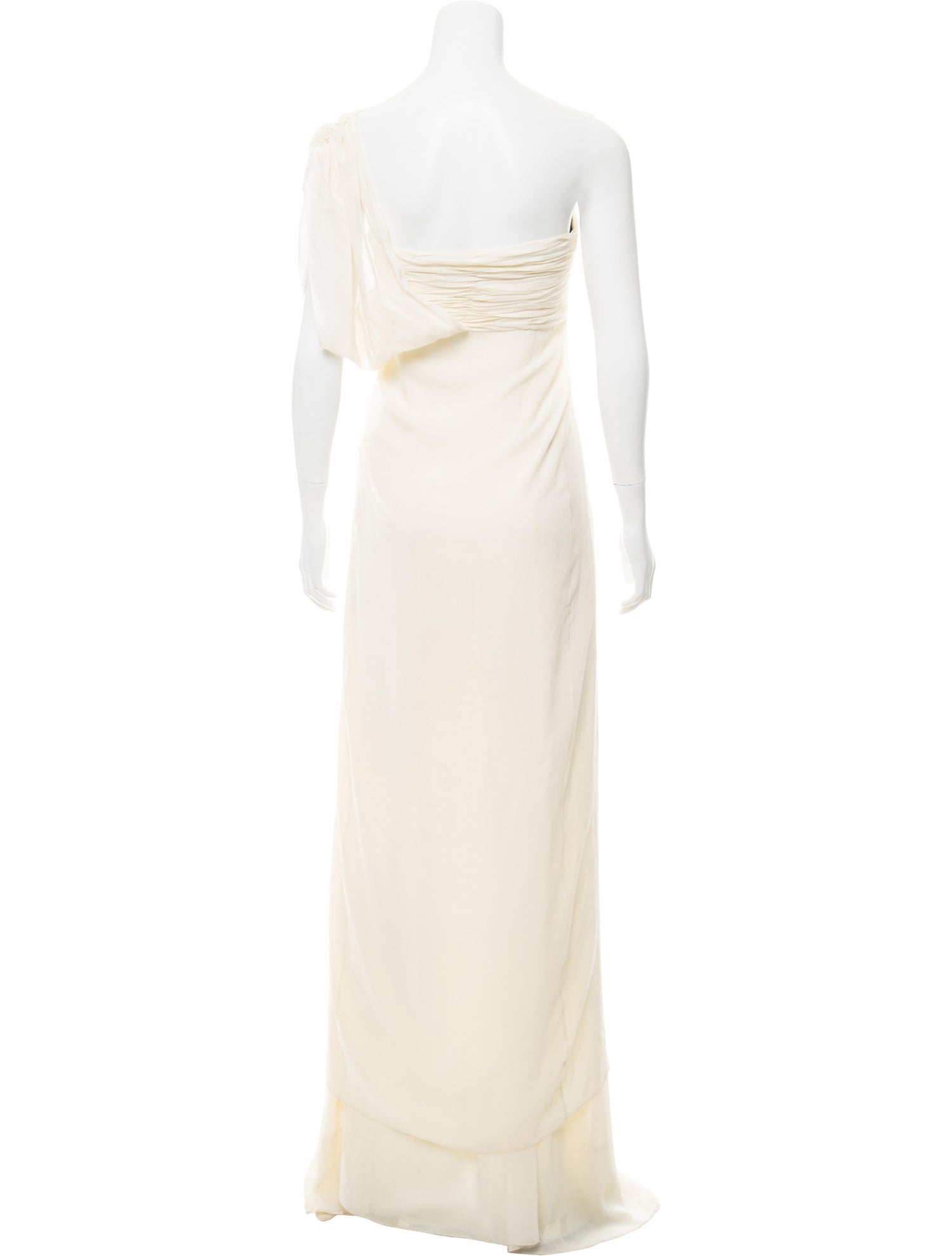 Ivory Silk One Shoulder Gown – EPHEMERL