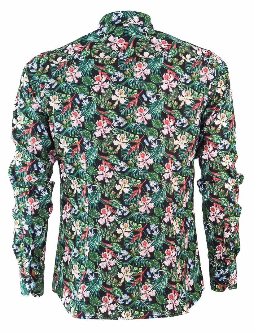 slim fit floral shirt