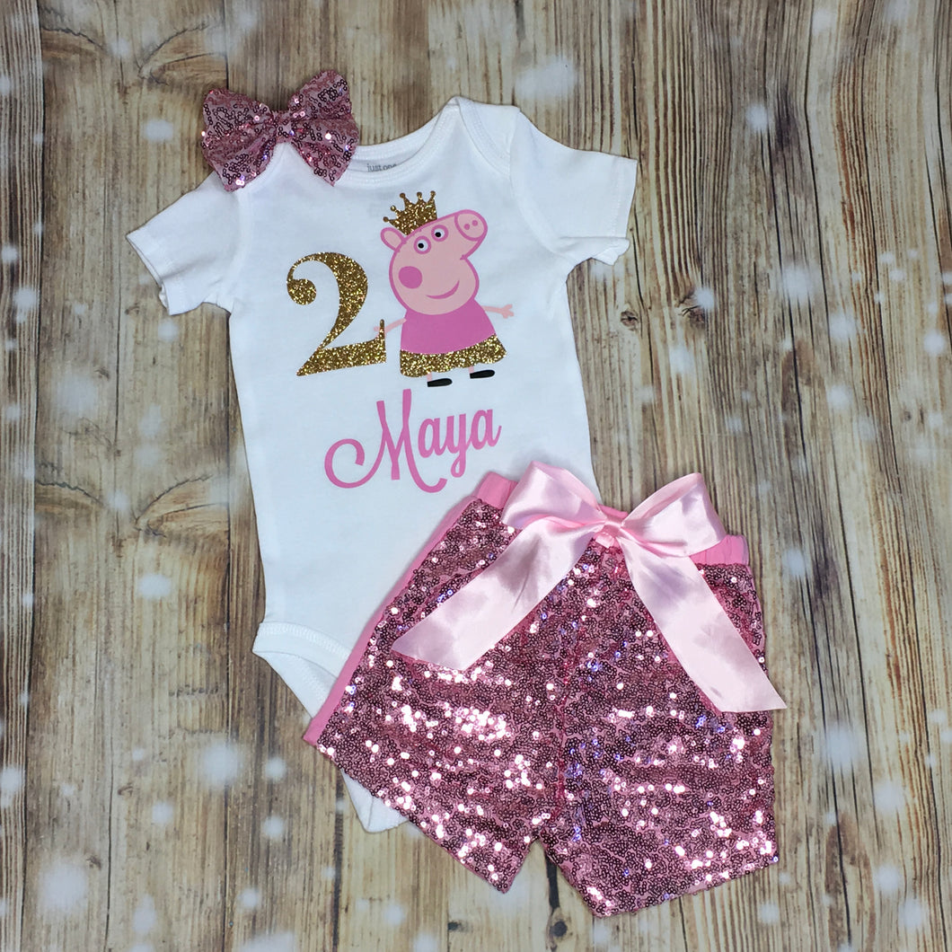 peppa pig 3rd birthday outfit