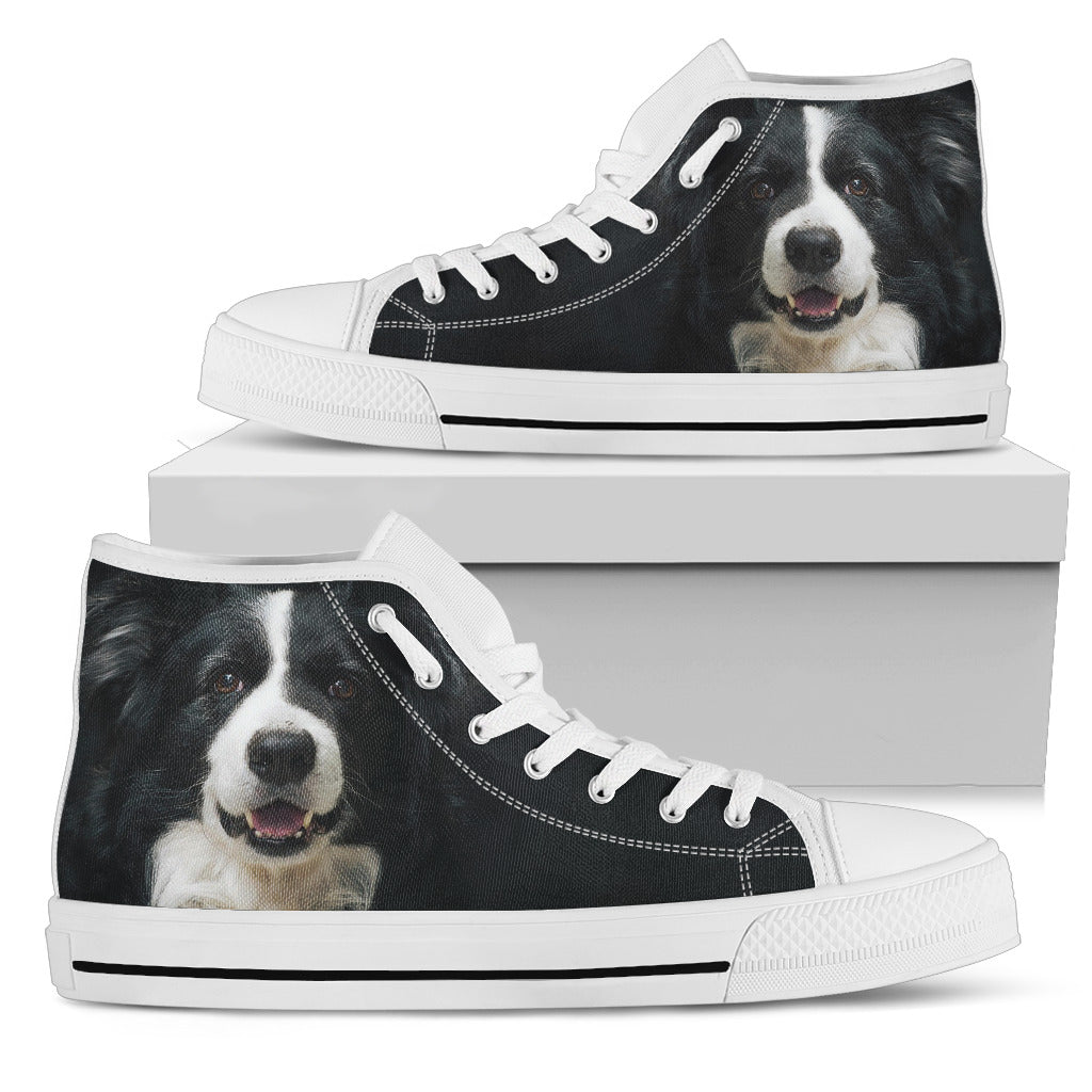 Border Collie High Top Shoes Flash Savvy