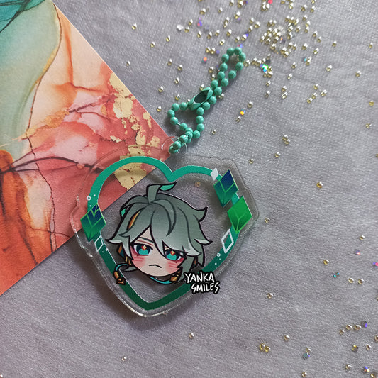 Genshin Impact Heart Acrylic Charm Keychains [vol 4: Sumeru] – yankasmiles