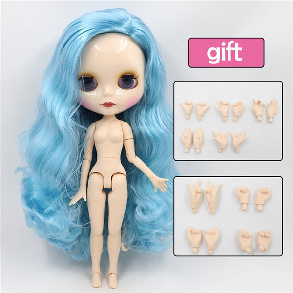 ICY 1/6 bjd factory blyth doll joint body special offer lower price DIY girl gift, 30cm naked doll random eyes colors.