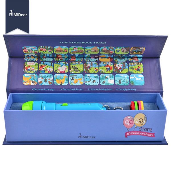 Mideer Mini Projector Torch Educational Light-up Toys for Children Kids Develop Play Sleeping Stories Perform Set Child Gift.