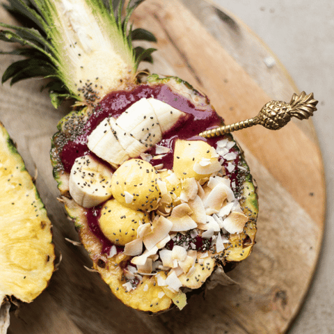 Berry Beauty Pineapple Smoothie Boat Recipe