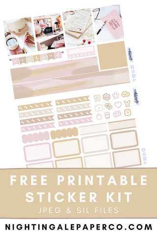 free printable planner sticker kit