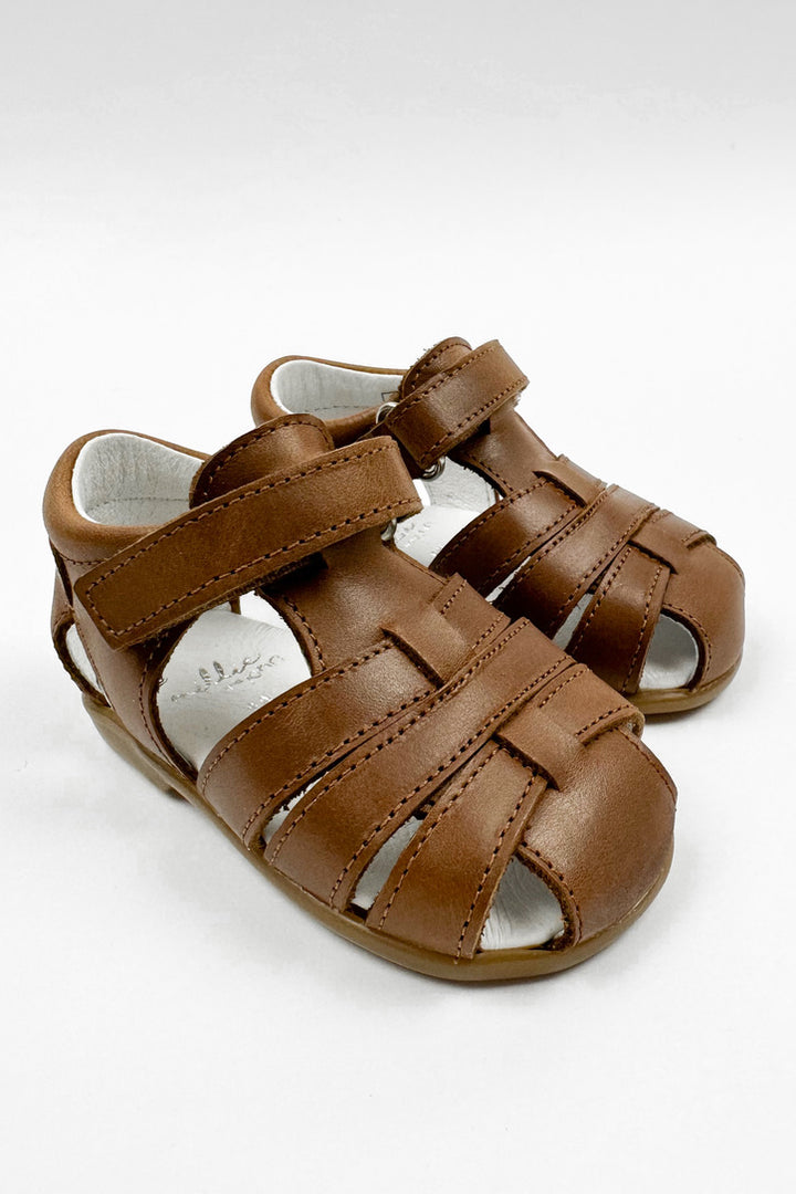 León Shoes X M&J "Pedro" Brown Leather Sandals | iphoneandroidapplications