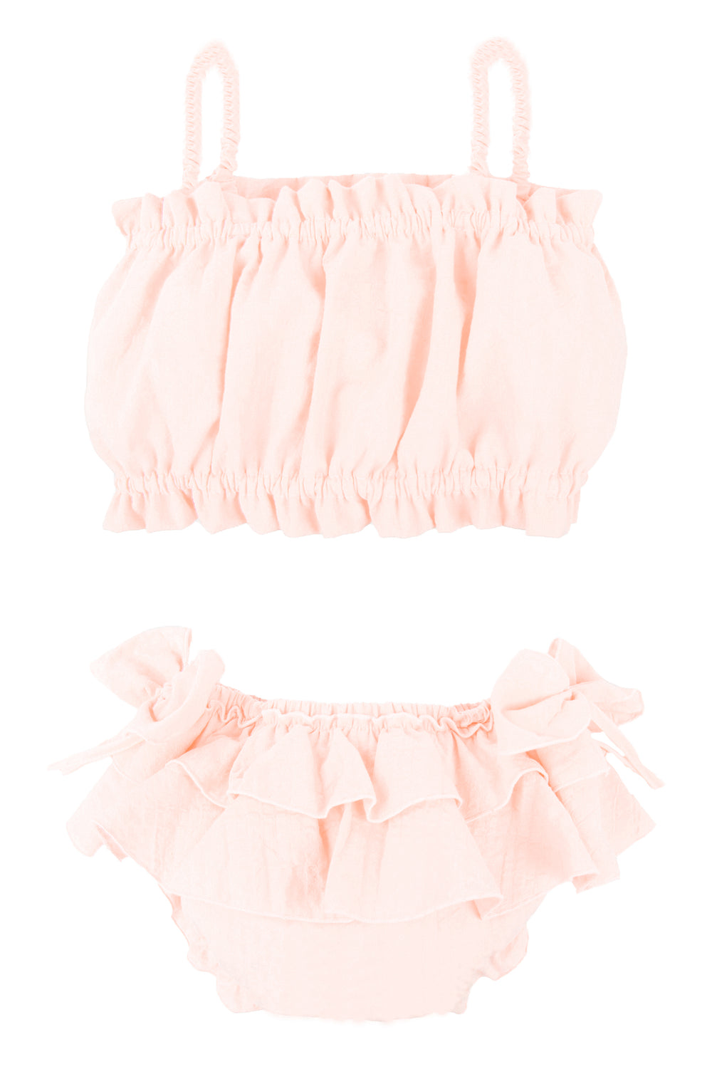 Jamiks "Cassidy" Apricot Cheesecloth Top & Bloomers | iphoneandroidapplications