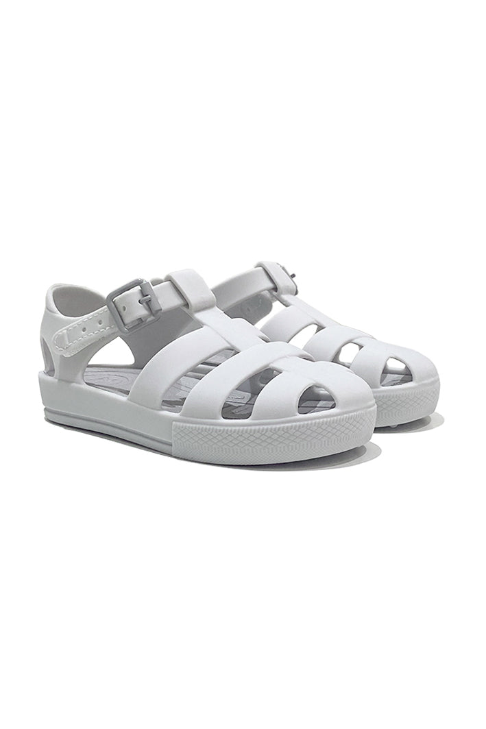 Marena "Monaco" Matte Grey Jelly Sandals | iphoneandroidapplications