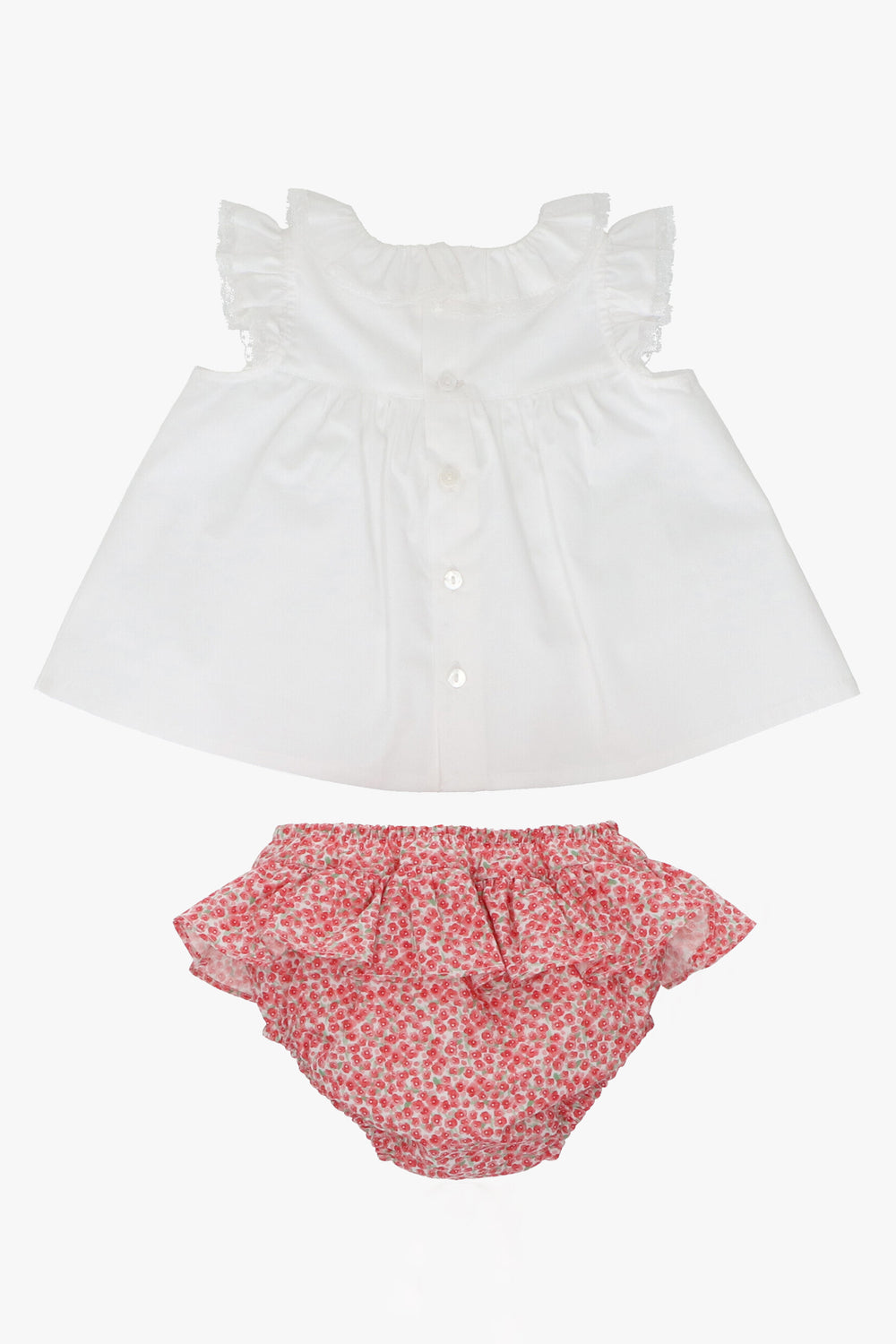 Martín Aranda "Emmeline" Blouse & Red Floral Bloomers | iphoneandroidapplications
