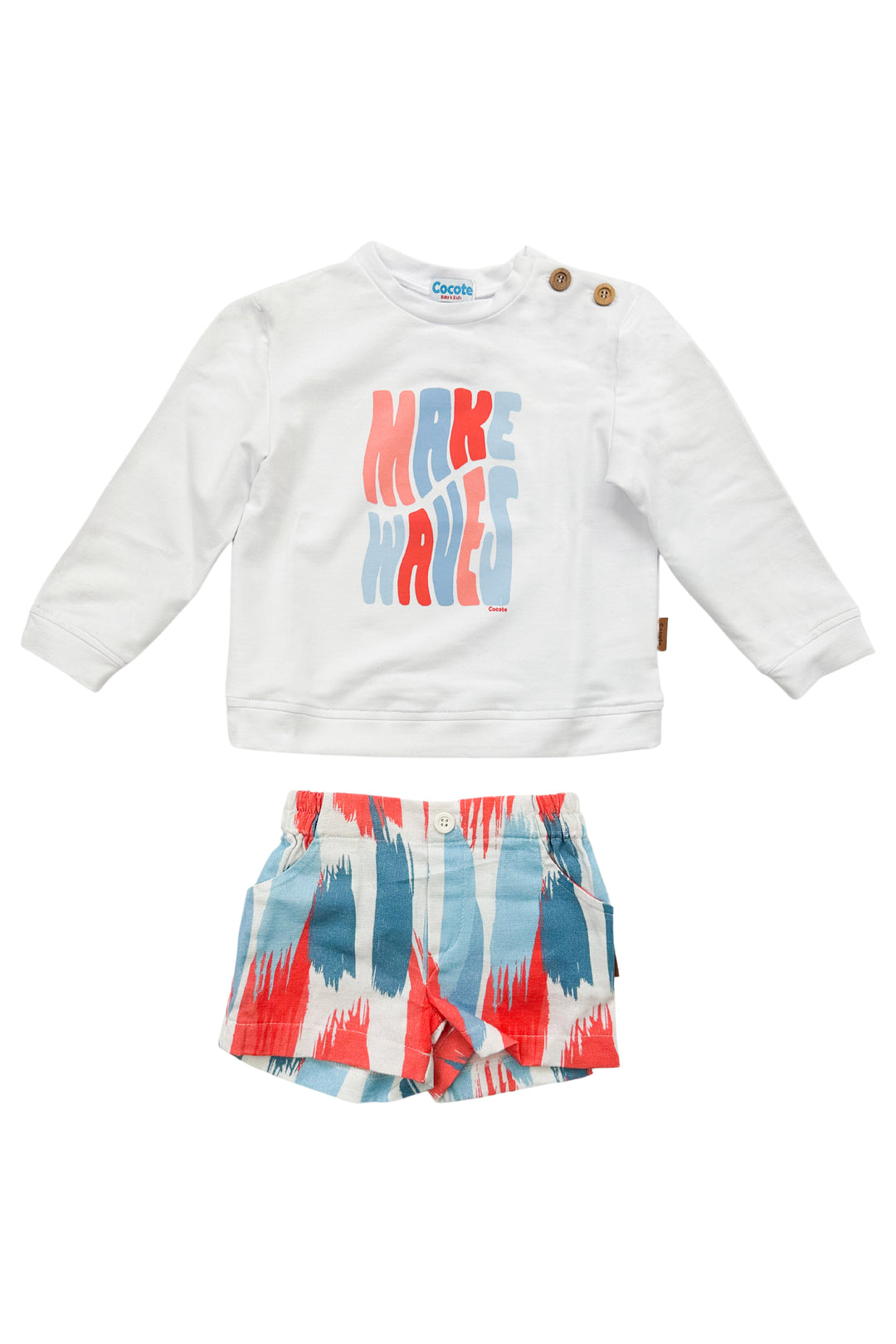 Cocote "Jacob" Multicoloured Abstract Top & Shorts | iphoneandroidapplications