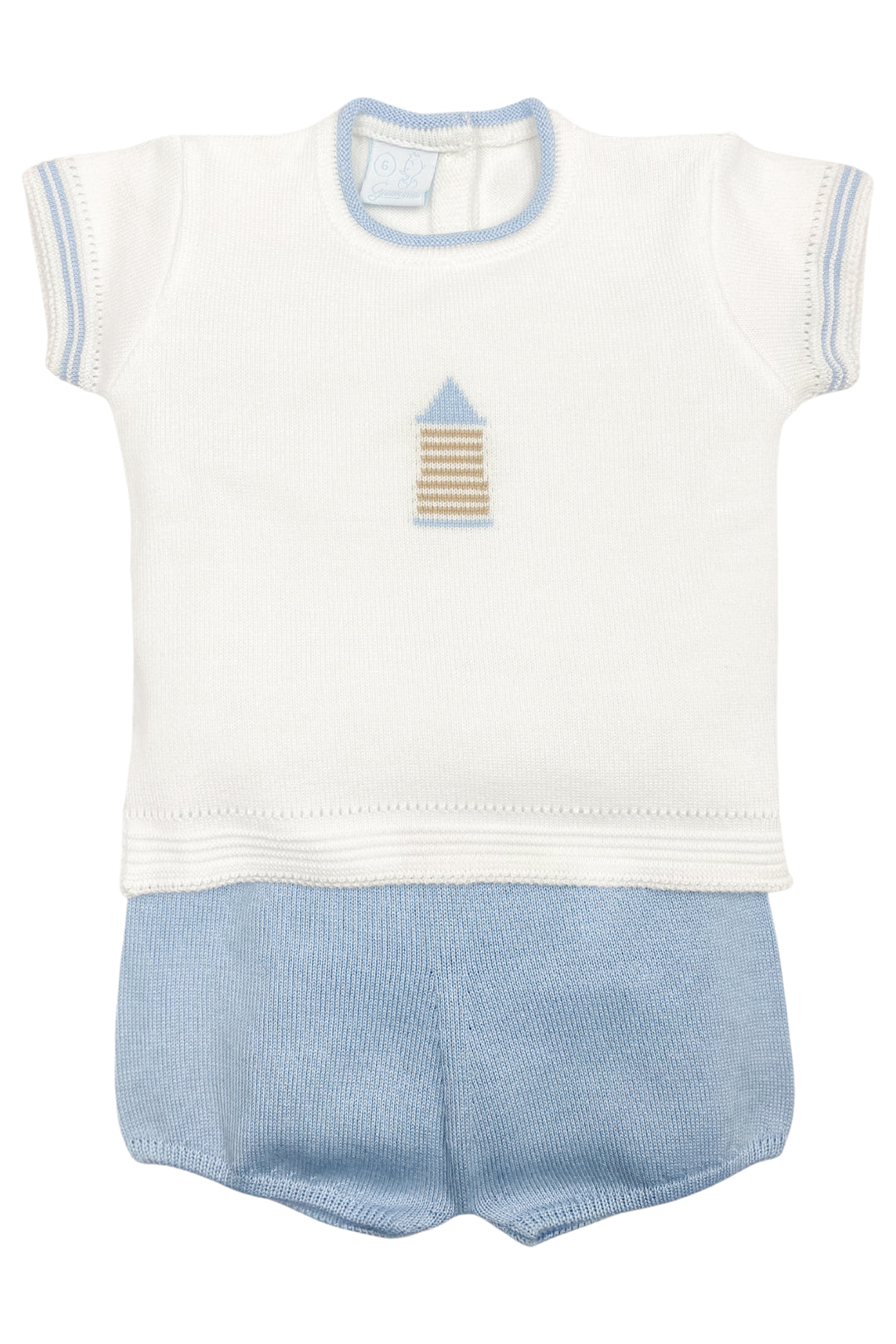 Granlei "Harrison" Powder Blue Knit Top & Shorts | iphoneandroidapplications