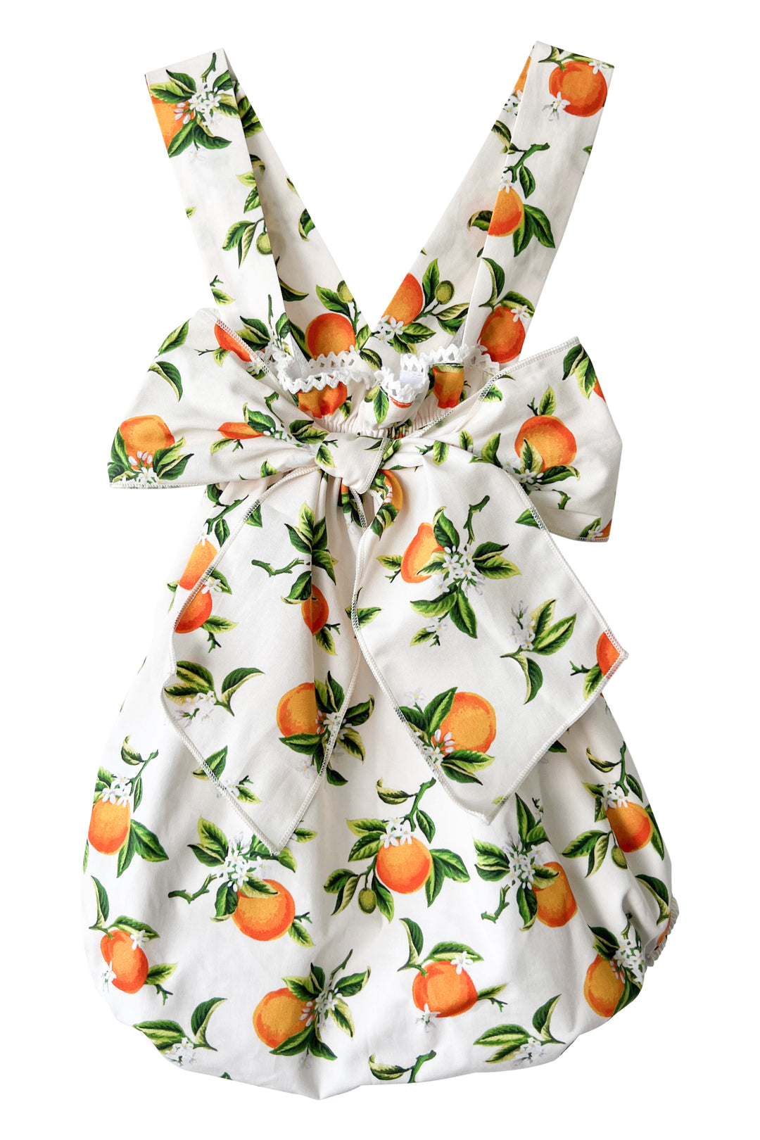 Phi "Clementine" Orange Print Bow Shortie | iphoneandroidapplications