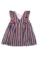 Foque PREORDER "Nellie" Navy & Red Striped Dress | Millie and John
