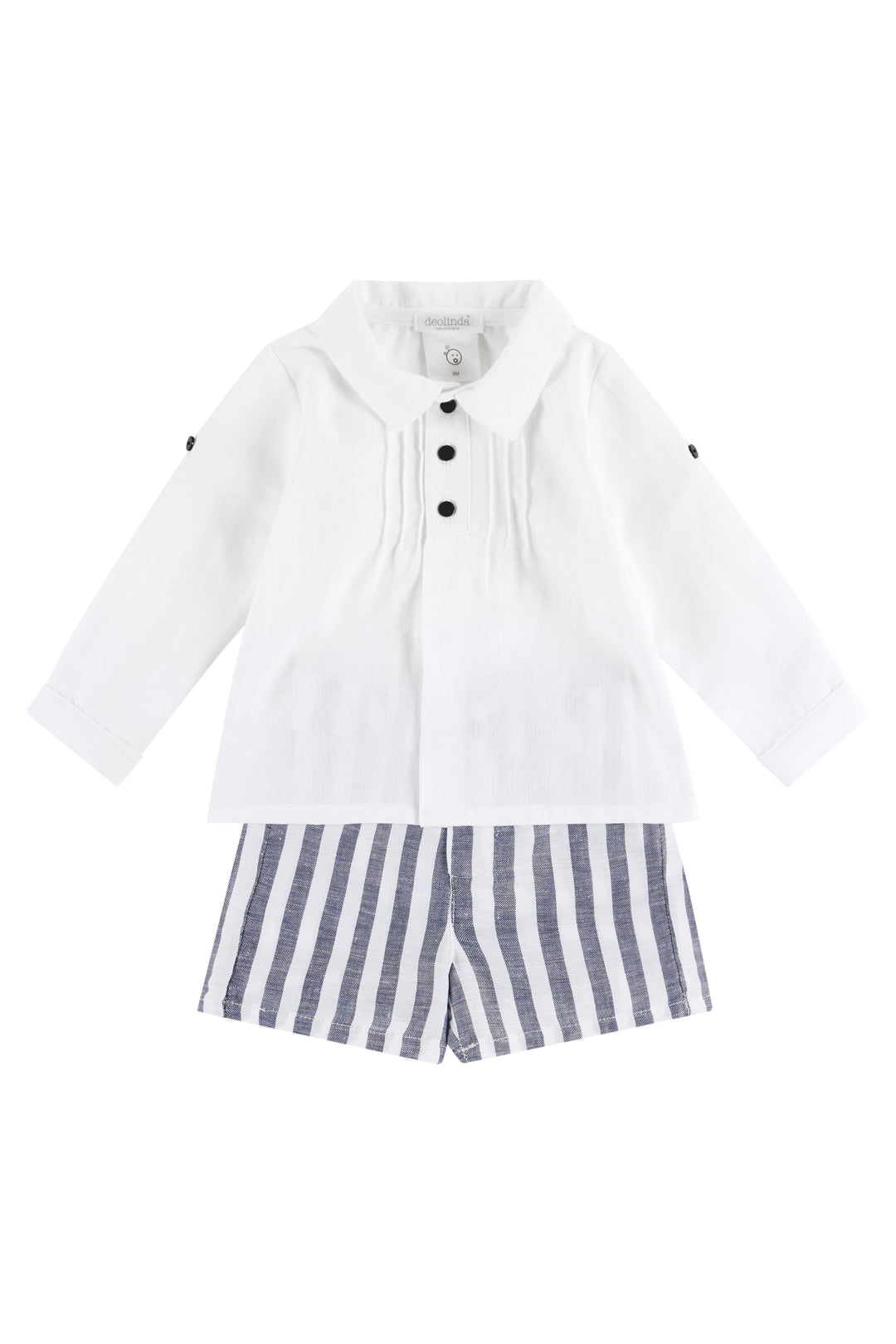 Deolinda "Cooper" Shirt & Navy Striped Shorts | iphoneandroidapplications