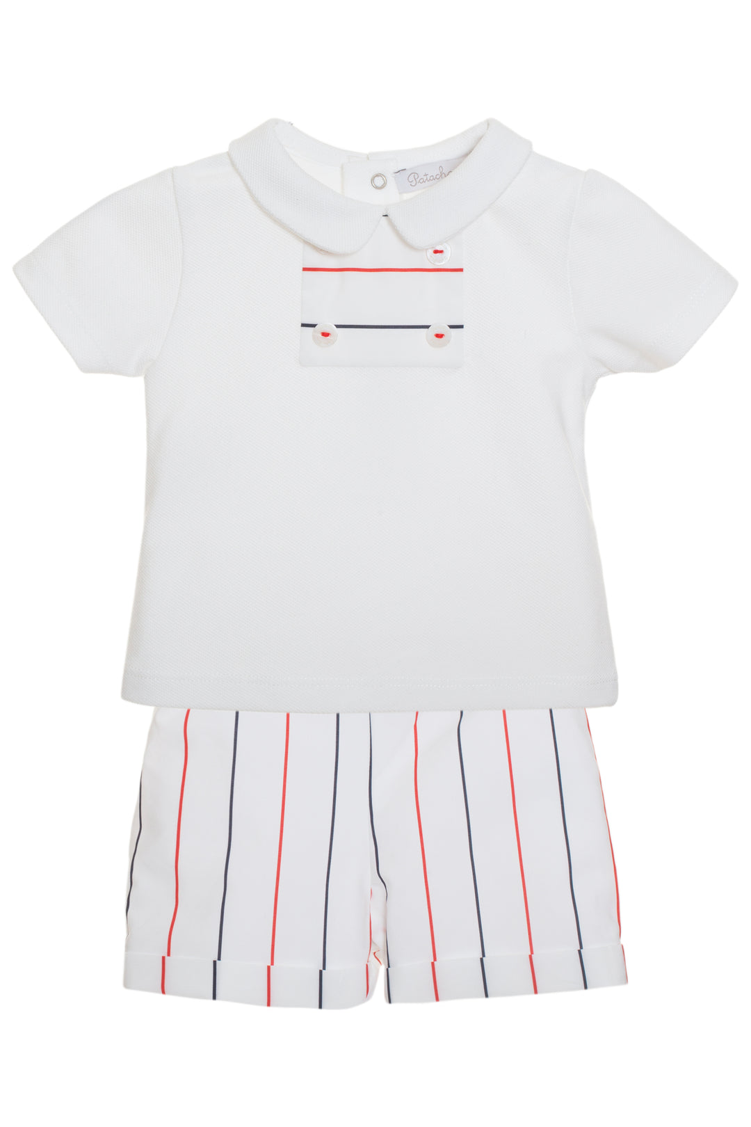 Patachou "Sonny" Red & Navy Striped Top & Shorts | iphoneandroidapplications