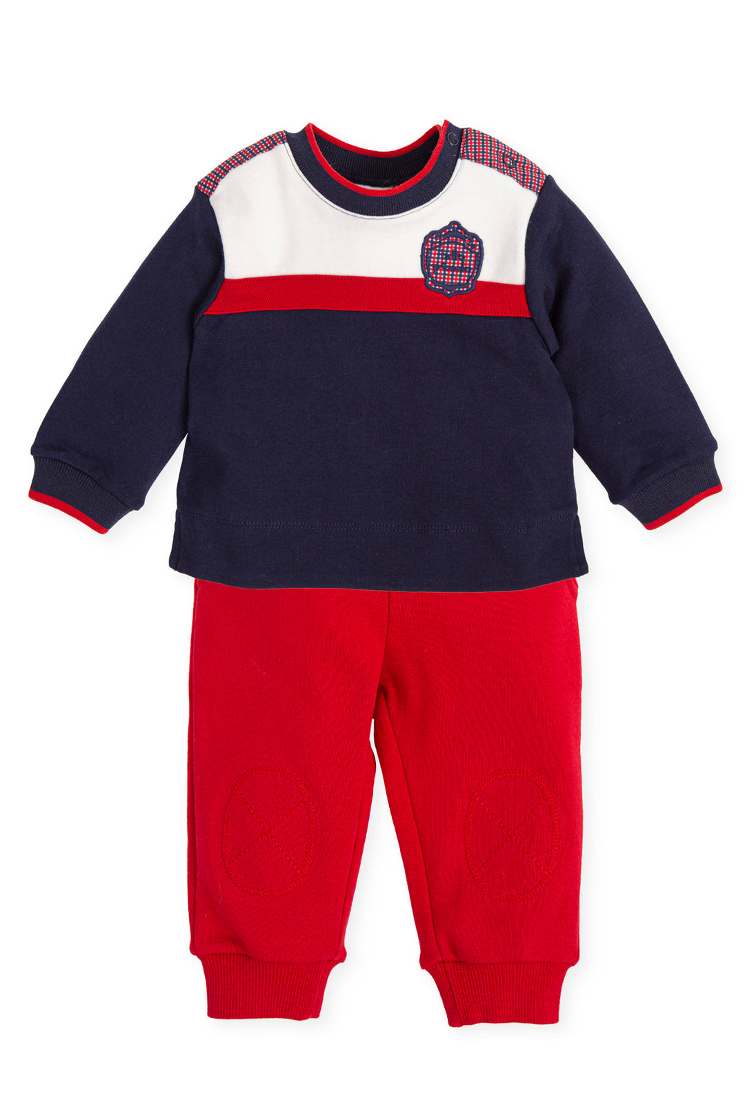 Tutto Piccolo "Ronan" Navy & Red Tracksuit | iphoneandroidapplications