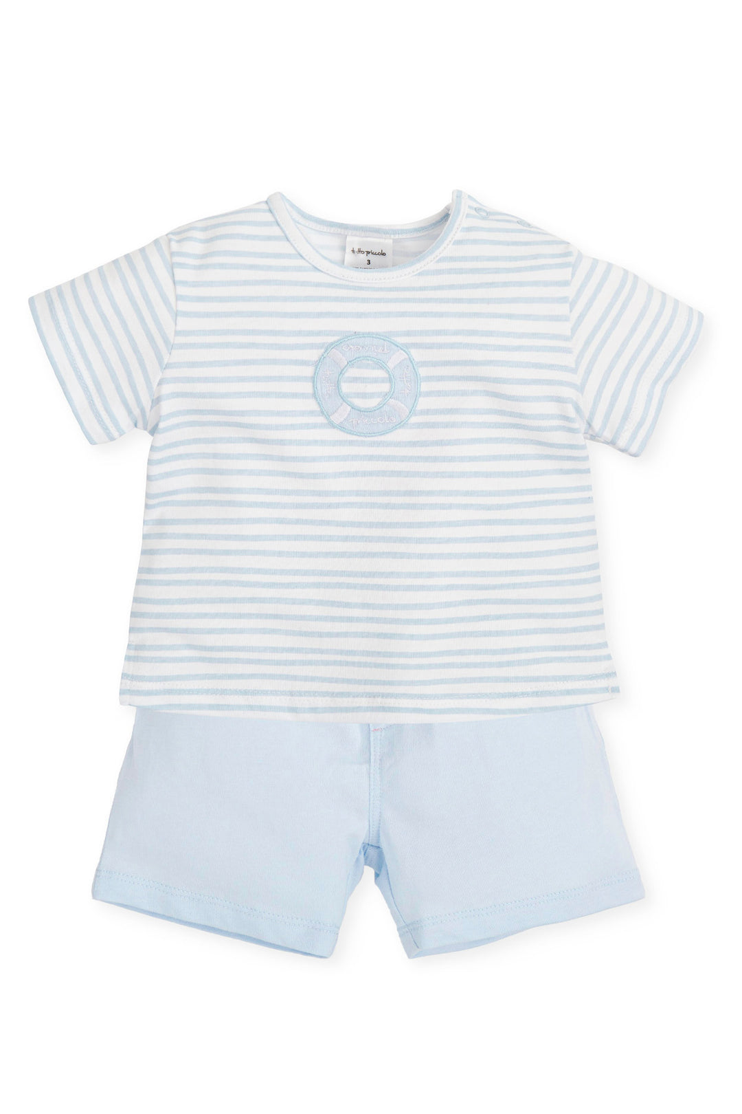 Tutto Piccolo "Casimir" Blue Stripe T-Shirt & Shorts | iphoneandroidapplications