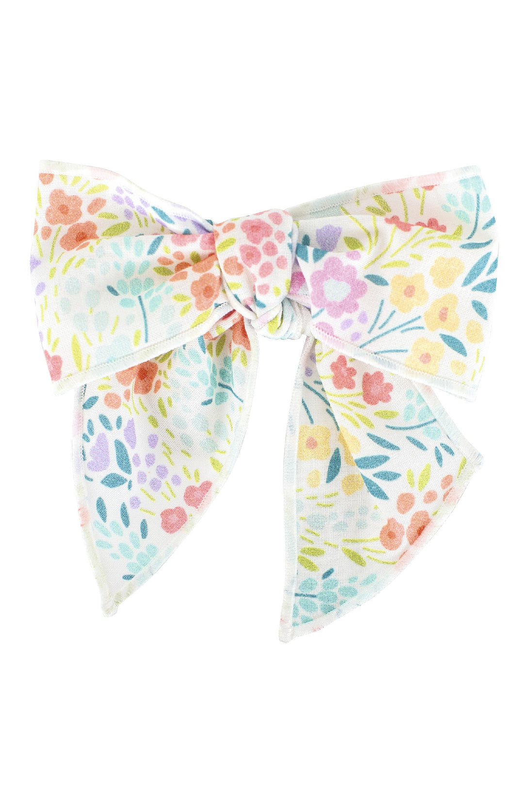 Calamaro Multicoloured Floral Hair Bow | iphoneandroidapplications