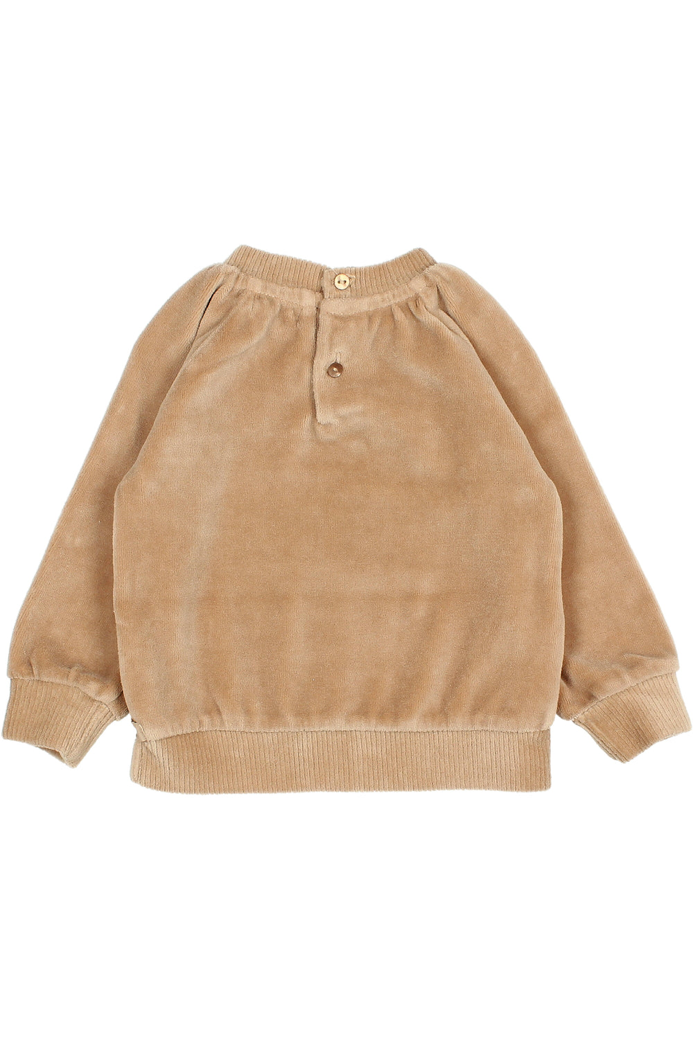 Búho "Channing" Sand Velour Sweatshirt | iphoneandroidapplications