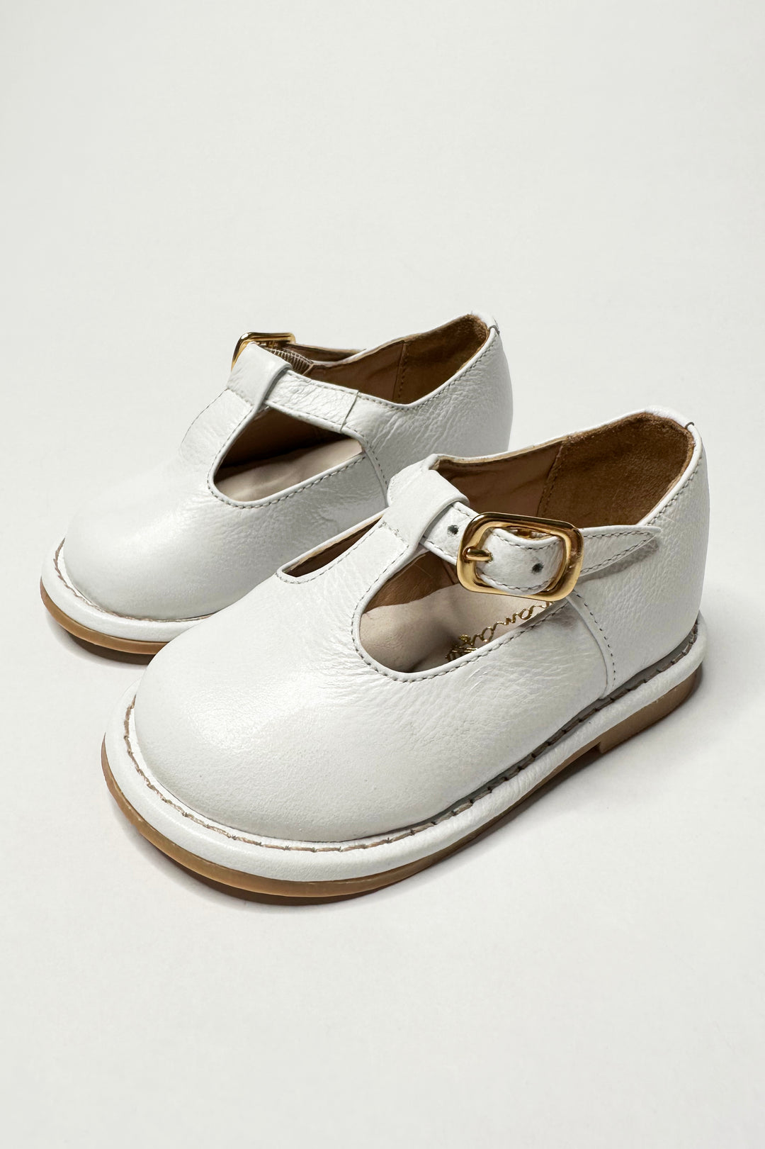 Ananás Petit "George" White Leather Shoes | iphoneandroidapplications