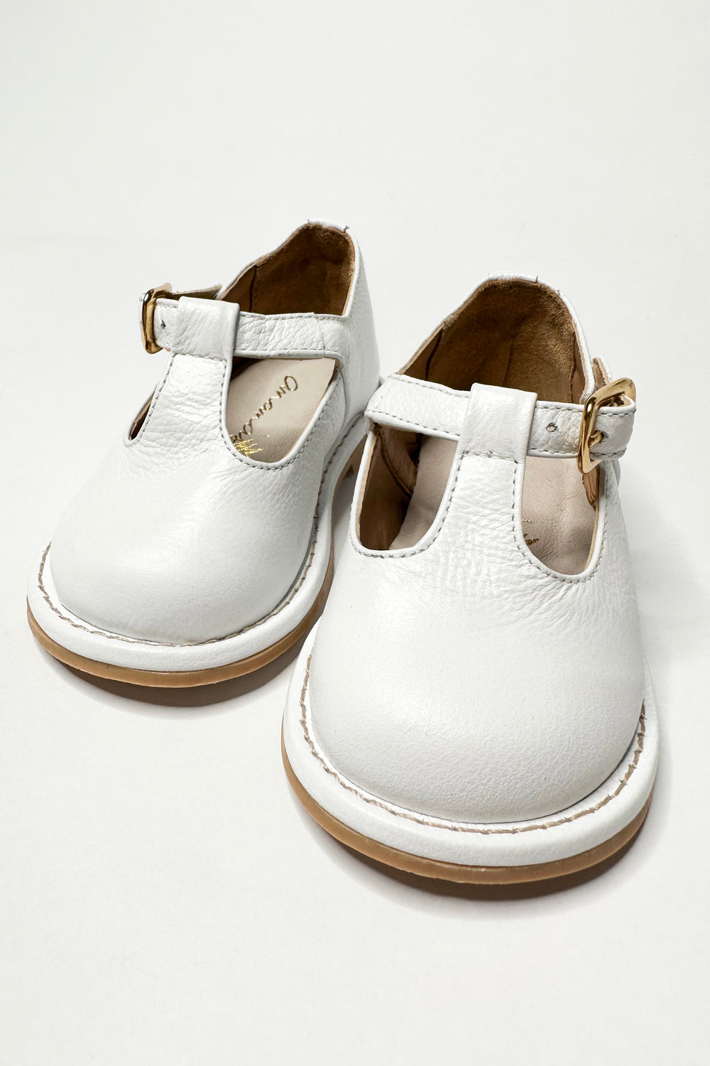 Ananás Petit "George" White Leather Shoes | iphoneandroidapplications