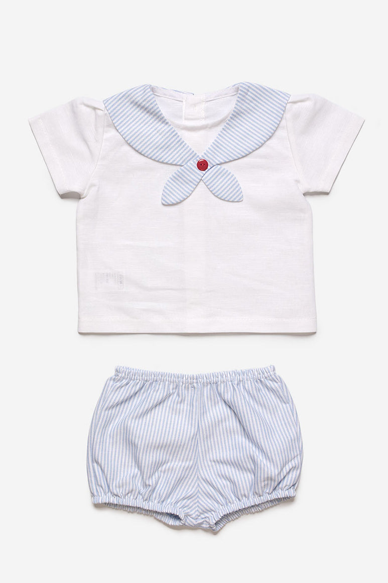 Juliana "Francis" Blue Striped Sailor Top & Jam Pants | iphoneandroidapplications