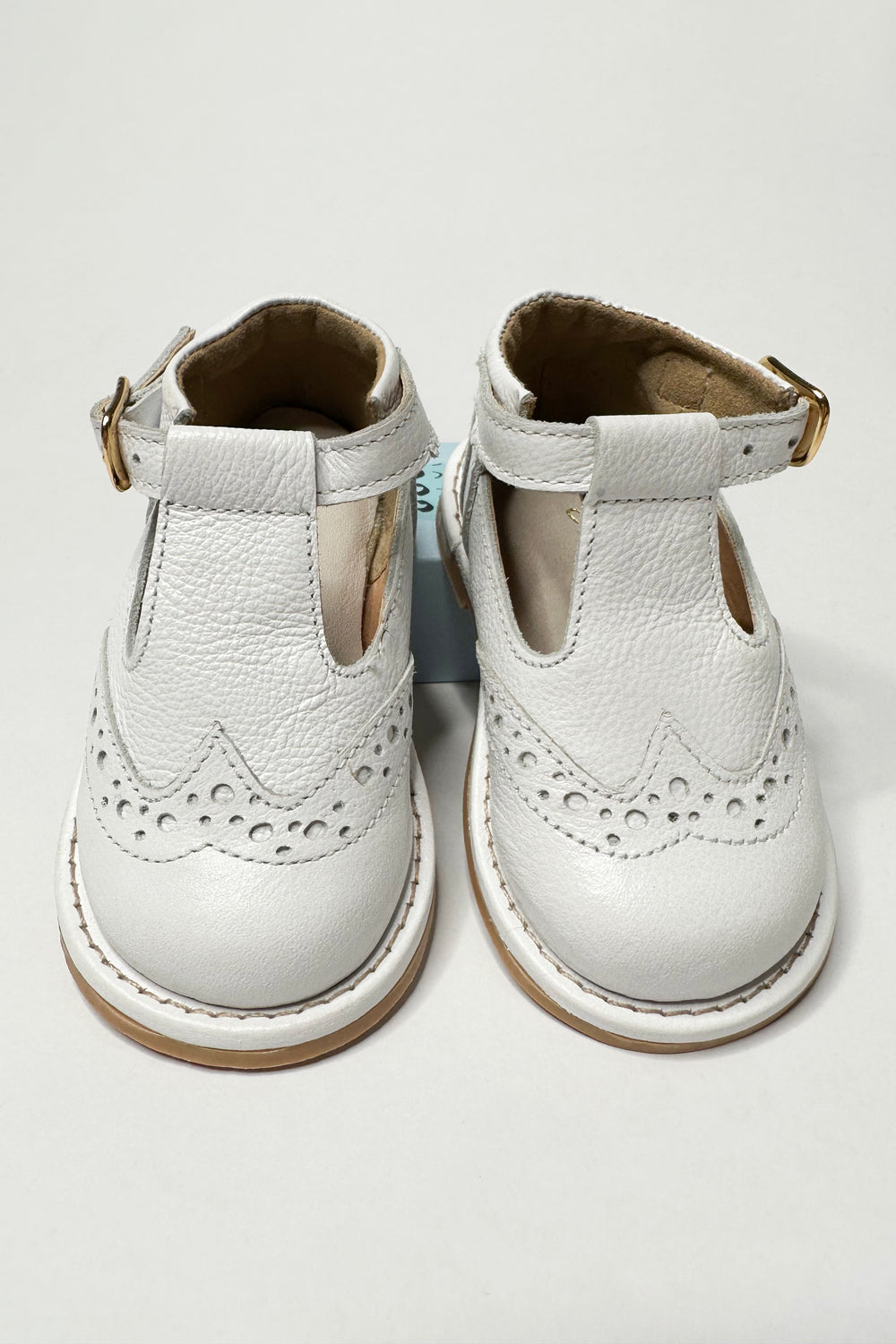 Ananás Petit "Woody" White Leather Shoes | iphoneandroidapplications